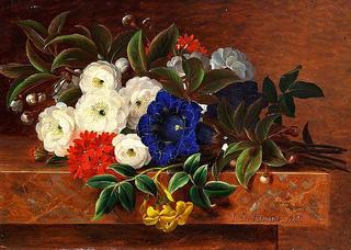 Flowers on a sill