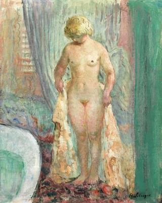 Blond Nude in the Bath