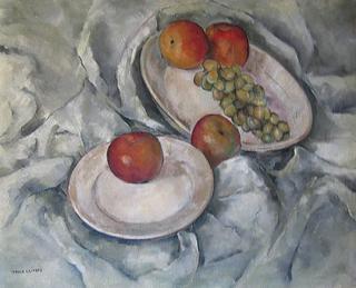 Still Life with Fruit and Tablecloth