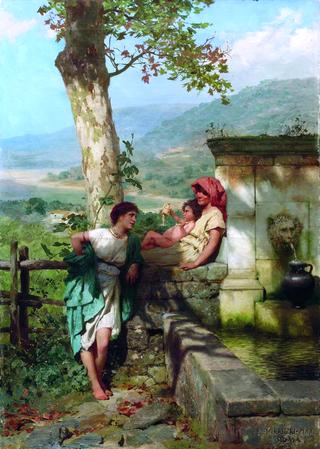 At the Fountain