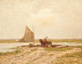 Gathering Salt Hay at Brookhaven, N.Y.