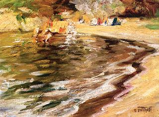 Beach Scene - A the Water