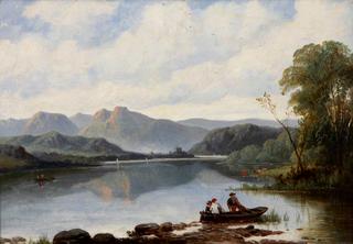 Langdale Pikes from Low Wood, Windermere