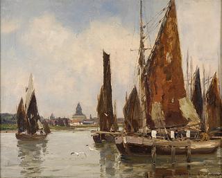 Fishing Harbor in Holland