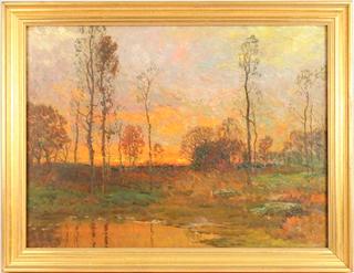 Autumn Landscape at Dusk