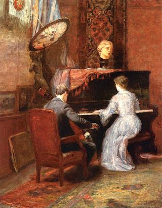 Interior Scene with Daisy and Shirley