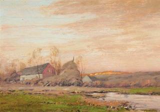 Farm Landscape in Winter