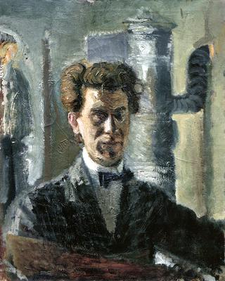 Self-Portrait in front of the Stove