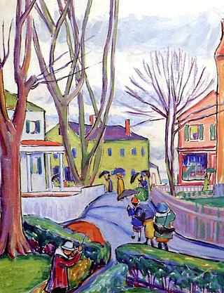 Rainy Day Street in Provincetown