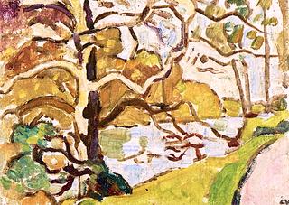 Large Tree by a Lake