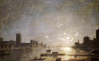 Houses of Parliament by Moonlight