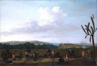 捕捉哈瓦那，1762年：莫罗城堡前的英国炮台