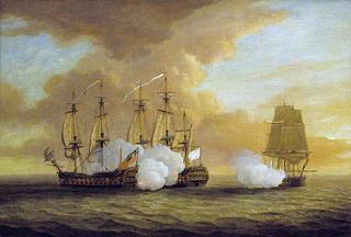 “狮子号”、“伊丽莎白号”和“杜苏莱号”之间的行动，1745年7月9日