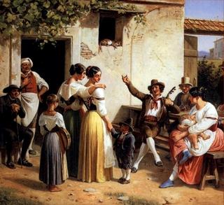 Allegrezza popolare all'osteria