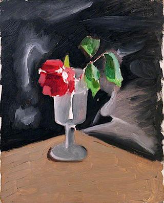 Still Life: A Rose in a Glass