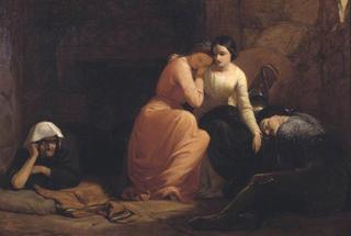阿莫雷特，艾米莉亚和亚瑟王子，在斯克劳德的小屋里