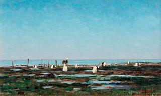 Women harvesting clams, Villerville