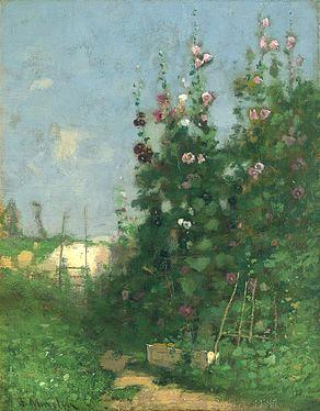 Hollyhocks