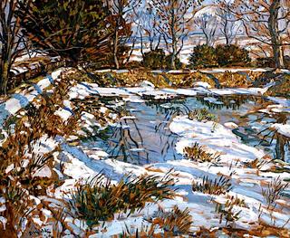 Godolphin Pond in the Snow