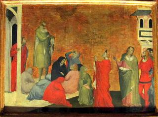 Triptych: Martyrdom of St Sebastian and Scenes from his Life (panel detail)