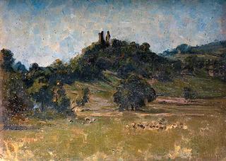 Castle Ruins on a Mound