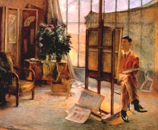 Mr. Kume in his Atelier