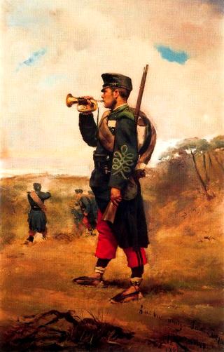 Hunter with a Horn