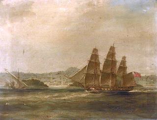 1809年9月7日，“墨丘利号”在巴莱塔拍摄“拉普利塞号”