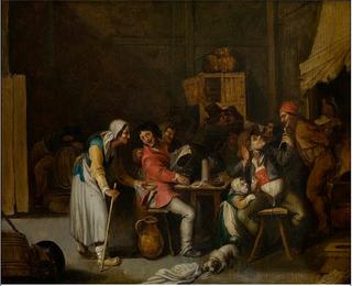The Female Beggar in the Tavern