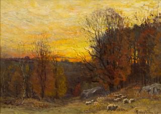 Grazing at Sunset