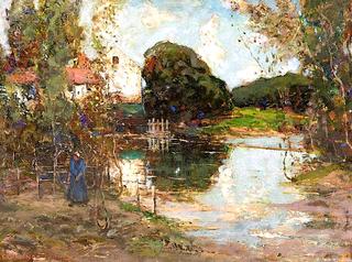 Landscape with a Farmhouse and a Figure