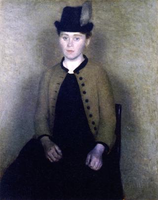 Portrait of Ida Ilsted, Later the Artist's Wife