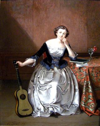 Lady with guitar