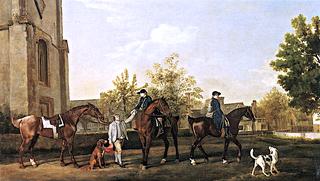 Lord Torrington's Hunt Servants Setting out from Southill, Bedfordshire
