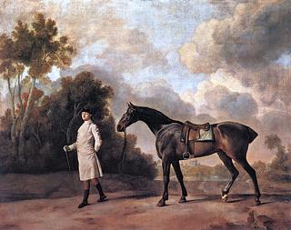 Assheton Curzon with His Mare 'Maria'