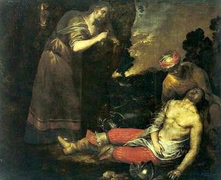 Herminia and Vafrino Find the Wounded Tancred