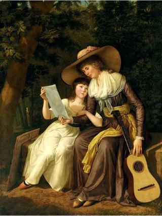 Portrait of Mary, Countess of Erne, with her daughter