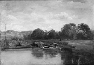 Barges on a River