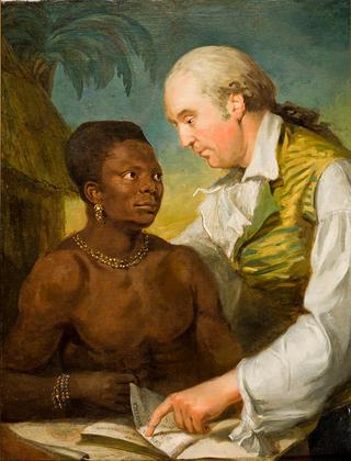 Double portrait of Carl Bernhard Wadström and Prince Peter Panah