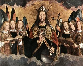 Christ Surrounded by Musician Angels (Central panel of the Najera-triptych)