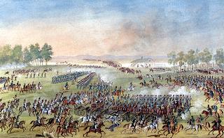 The Battle on 23 October 1812 near Jaroslawetz on the River Lusha
