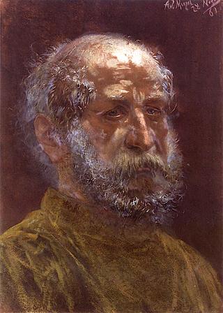 Head of a Baldheaded Jew with Full Beard