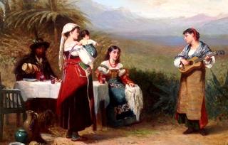 Table scene in South Italy