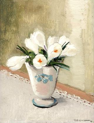 Crocuses in a Vase