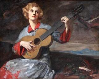 Madchen mit Gitarre