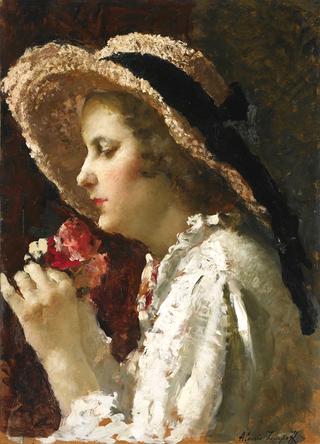 Girl with Flowers