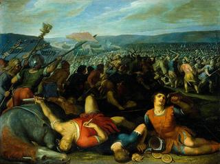 Batavians Defeating Romans on the Rhine