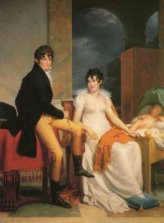 Count Moritz von Fries and his family