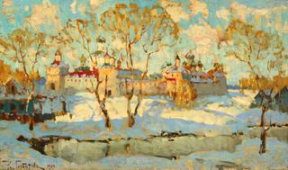 Russian Monastery in Winter