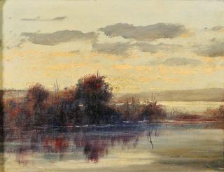 The lake at twilight